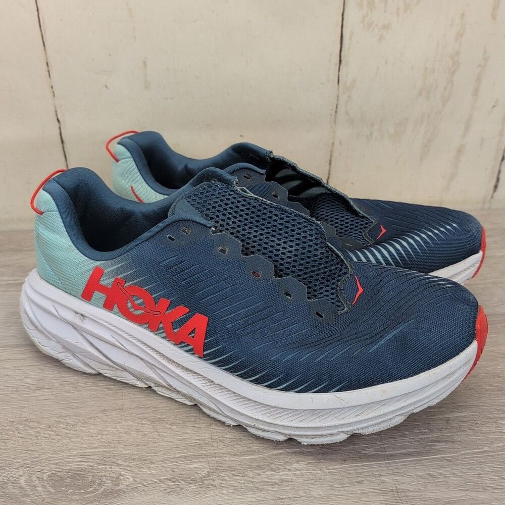 Hoka One One Rincon 3 Running Shoes Sneakers Men’s Size 11.5 EE Blue *READ*
